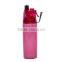 Creative Outdoor Spray bottle Misting and Sipping Sport Water Bottle BPA Free