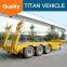 TITAN Heavy duty lowbed 3 axle transport 60 ton low bed trailer with rail