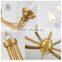 Home indoor decorative lighting modern antique bronze hanging candle chandelier pendant light