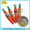 Carrot shape candy fruit flavors powder candy