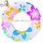 Yiwu factory price inflatable swimming ring with colorful printing