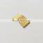 High quality small through-hole copper plating bend brass pipe fitting