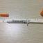 Orange Cap Disposable Insulin Syringe 1ml 0.5ml 0.3ml With Fixed Needle Syringe Factory