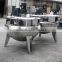Stainless steel steam jacketed kettle/500 liter steam jacketed cooking kettle