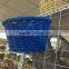 Wholesale Factory Wholesale Oval Blue Willow Wicker Bicycle Basket for Pet