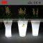 Decoration colored plastic plant pots , plastic led bright color flower pot