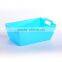 New PP plastic rectangular storage basket with handle