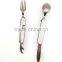 High Quality stainless steel fork and spoon tool set, 6 in 1 fork and spool set