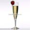 High Quality Unbreakable clored champagne flut , party supply long stem chamgne glass for holiday decoration