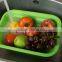 Novelty Folded Silicone Washing Vegetables Basket Wash Fruit Pots Dinnerware Bowls