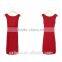 New design sleeveless sexy red color rayon fabric type tempting night party dresses for women