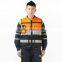 two horizontal stripe chalecos reflective traffic vest