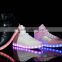 High top PU upper colorful lights sneakers led shoe stock