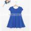 Latest Design Girls Top Soft Summer Dresses Baby Girls Plain Color Little Girl Party Casual Dress Wholesale