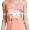 women gym very low price tank top with partten and design your own picture