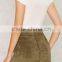 Runwaylover EY2201D New Style 2017 Women Fashion High Waist Suede Skirt