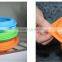 OEM, many colors,Silicone Baby Suction Bowls with Lid,kids silicone bowl