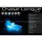 Hotel Plastic LED Loungers Lighting(flexible backrest)