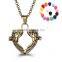 Best selling products brass pregnant ball heart sweater locket necklace