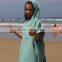 Custom Cotton Material Poncho Beach Towel Bath Robe With Hooded