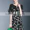 New Fashion Ladies Latest Design Women Elegant Floral Dress Girls Printed Sexy Mini Dresses