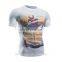 Hot selling short sleeves compression sports tight wear for men