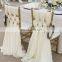 New Arrival Style White Chiffon Wedding Chair Cover Sashes