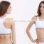 In-stock type breathable comfortable 90% nylon 10% spandex plus size women sports bra fitness