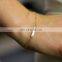 Stamped Friendship Bracelet Tiny and ultra thin minimalist personalized bracelets
