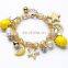 New arrive fashion kids bead bracelets lemon fruit star colorful Beach acrylic bracelets