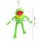 Cheap Wholesale Custom Funny Stuffed Soft Animal Toy Mini Plush Green Frog Keychain