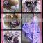 Aidocrystal lilac lace flower rhinestone flower headband bridal fascinators
