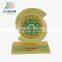 high quality custom design UAE country logos enamel metal trophy cups parts with wooden base