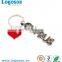 Custom printed carabiner key chain colorful keychain