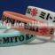 Promotional gift debossed clear custom silicone bracelets