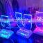 Custom acrylic led table number sign led edge lit sign holder for bar / night club
