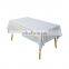 China custom rectangle strip table cover  dining room polyester tablecloth for home decora