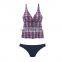 Plaid Printed Swimsuit Ladies Plus Size Bikini Two-piece Conservative Swimwear