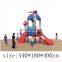small outdoor plastic kids sliding toys playground kids plastic slide combination