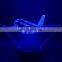 3D Lamp plane airbus best model present for children bright base hot selling USB/battery operated led night light lamp