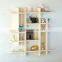 Accept OEM unfinished wooden wall decorative shelf unit