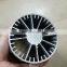 Silvery Anodized Led Round Heat Sink Extrusion