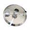 Stainless steel sanitary flat end cap for connection bottom base
