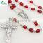 Catholic Oval Shape Glass Beads Pope Rosary
