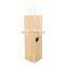 Wholesale Small Moq Quality Single Bottle Unfinished Pine Wooden Wine Box