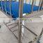 Hospital used stainless operating steel baby bed with mattress