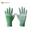 Sunnyhope  gardening glove cheap safety work gloves 13G colorful PU coated gloves
