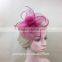 New Design Navy Fascinator Hat With Feather