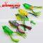 High quality 3D eyes  Handmade Bass Frog Fishing Lure Soft Hollow Body Fishing Frog lure