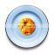 Custom logo printing white color service flat soup dessert enamel metal dinner plate for hotel